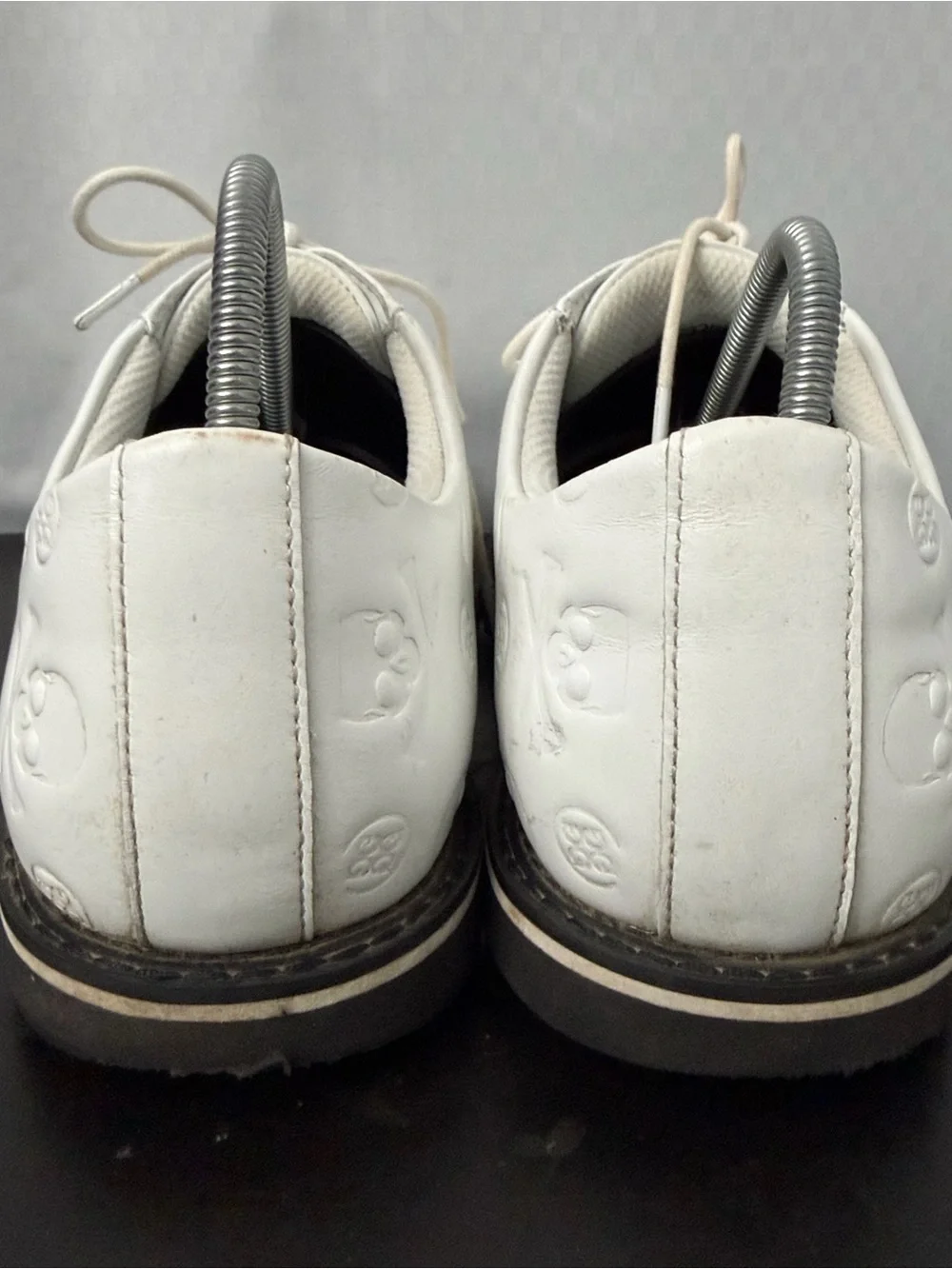 G/FORE Men's Gallivanter Debossed Skull & T's Leather Golf Shoes 12 Wide